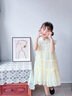 G.DUCKKIDS2025夏季童洋氣休閑夏款甜美出街韓版國風(fēng)氣質(zhì)無(wú)袖蕾絲 杏色 110 cm 曬單實(shí)拍圖