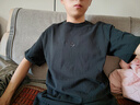 耐克(NIKE)春夏男短袖T恤 純棉 運(yùn)動(dòng)休閑 極簡(jiǎn)廓形 DO7393-010 黑色M 曬單實(shí)拍圖