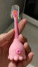 COMBO兒童牙刷寶寶乳牙訓(xùn)練刷含氟防蛀軟毛小章魚(yú)牙刷0-2-6歲 C07粉 曬單實(shí)拍圖