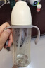 日康（rikang）奶瓶 PPSU寬口兩用吸管奶瓶1-6歲大容量直飲杯 360ML N1070-2 灰 曬單實(shí)拍圖