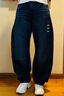 Levi's李維斯25年秋冬新款美式休閑女士BARREL高腰寬松錐形牛仔褲 中藍 27 (31) 曬單實拍圖