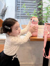 慕馨（moosen）兒童保溫杯指紋解鎖6-12歲上學(xué)專用幼兒園水壺小學(xué)生吸管水杯子 550ml-粉色【指紋解鎖】 曬單實(shí)拍圖