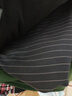 妃麗慕尚（FEILIMUSHANG）2025夏季新款正肩條紋短袖T恤女裝200斤胖mm寬松顯瘦半袖上衣 21藏青色 L 建議95-115斤 曬單實(shí)拍圖