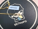 HEFANG何方珠寶幸運(yùn)方糖鎖骨鏈項(xiàng)鏈女士輕奢高級(jí)感生日禮物送女友老婆 海藍(lán)寶（金色） 曬單實(shí)拍圖