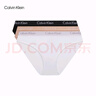 Calvin Klein內(nèi)衣女士三條裝ck本命年提花棉質(zhì)微彈比基尼三角內(nèi)褲女QP2349O Q7Z-太空黑/櫻花粉/椰青灰 3條 S 尺碼偏大，建議拍小一碼 曬單實拍圖