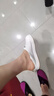 金利來（goldlion）女鞋休閑板鞋圓頭舒適平底耐穿免系帶小白鞋 668220189白杏39 曬單實拍圖