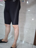美津濃（MIZUNO）泳褲男士防尷尬大碼長款5分褲專業(yè)速干抗氯游泳衣裝備B1127黑XL 曬單實拍圖