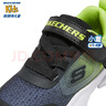 Skechers斯凱奇寶寶運動鞋春款學(xué)步鞋漸變易彎折男小童鞋405254N 黑色-檸檬色-BKLM 單層 25 曬單實拍圖