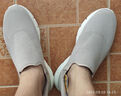 斯凱奇（Skechers）七夕禮物閃穿鞋男鞋夏季透氣休閑健步鞋一腳蹬運動鞋布鞋118306 曬單實拍圖