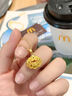 中國黃金（CHINA GOLD）18K黃金項(xiàng)鏈如意平安鎖吊墜女款k金素項(xiàng)鏈七夕情人節(jié)禮物送女友 18K金如意平安鎖吊墜【贈(zèng)銀鏈】 0.5g 曬單實(shí)拍圖