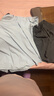 徽昂運動套裝女瑜伽服女跑步健身服速干衣t恤網(wǎng)紗美背短袖短褲藍(lán)灰XL 曬單實拍圖