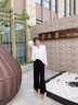 冰絲闊腿褲女2025夏季高腰寬松直筒褲加肥加大寬松女褲薄款褲子潮 黑色【九分褲】高端冰絲闊腿 L 【120-140】斤可穿 曬單實拍圖
