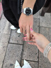 中國(guó)黃金丁達(dá)爾情侶戒指男女求婚對(duì)戒銀戒七夕情人節(jié)禮物送女友老婆生日 陽(yáng)光冰川情侶戒指【京速達(dá)】 曬單實(shí)拍圖