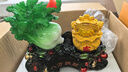 悟天八方納財(cái)白菜擺件招財(cái)金蟾開(kāi)店開(kāi)業(yè)禮物客廳辦公室前臺(tái)裝飾品擺件 大號(hào)八方納財(cái)翠玉43*20*37CM 曬單實(shí)拍圖