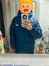 The North Face北面羽絨服男戶外高蓬保暖鵝絨防潑水7W7G 夜泊藍/1NO XL 曬單實拍圖