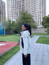 波司登（BOSIDENG）25新款90鵝絨功能軟殼羽絨服男女同款防風防水外套B250331320 云溪白/黑藏青|8646/5295|864B S 160/84A 體重約100-110斤 曬單實拍圖