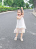拉夏貝爾女童連衣裙夏裝2025新款寶寶碎花公主裙兒童夏季無(wú)袖裙子 粉色 130 建議身高121-130cm 曬單實(shí)拍圖