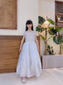 DOMIAMIAKIDS女童禮服兒童公主裙蓬蓬紗洋氣花童走秀主持人鋼琴演出服生日 長(zhǎng)款（送皇冠+裙撐） 150 cm（建議體重62-72斤） 曬單實(shí)拍圖