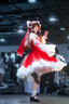 沐潼熊東方project周邊cos服博麗靈夢東方幻想鄉(xiāng)COSPLAY動漫周邊二次元 C服全套+假發(fā)鞋子裙撐+道具 XL 曬單實拍圖