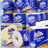 維達（Vinda）有芯卷紙藍色經(jīng)典【趙麗穎推薦】4層高克重 家用廁紙卷筒紙箱裝 4層 140g/卷*27卷 曬單實拍圖