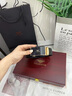 法萊阿瑪尼（FALAMAONE）國際品牌頭層牛皮男士皮帶真皮奢侈品自動扣禮盒高檔腰帶生日禮物 SK-823槍-807槍【百搭商務(wù)休閑】 120cm 專柜高檔禮盒包裝 曬單實(shí)拍圖