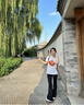 婷美（GRACEWELL）微喇叭高腰裸感瑜伽褲鯊魚褲女外穿芭比褲打底褲夏季薄款QS 曬單實(shí)拍圖