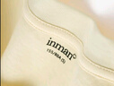 茵曼（INMAN）純棉舒適女裝logo繡花短袖t恤時尚百搭休閑2025夏季新品上衣 米杏色 L 曬單實拍圖