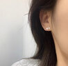 KZD胖東來999純銀足銀耳線女森系甜美時尚感短款流蘇耳鏈 純銀999耳線+收納盒+證書 純銀一對1.13g 曬單實拍圖