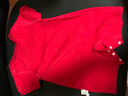 DUUDUU嬰兒衣服短袖連體衣百天新生兒國(guó)風(fēng)周歲寶寶爬服 刺繡 紅  59cm  曬單實(shí)拍圖