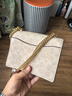 蔻馳（COACH）【品牌直供】KLARE女士小號(hào)印花風(fēng)琴包單肩斜挎包PVC配皮 曬單實(shí)拍圖
