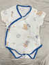 葉余嬰兒連體衣夏季提花短袖寶寶衣服和尚服爬服安陽(yáng)嬰童裝 短袖大象小羊 80cm 曬單實(shí)拍圖