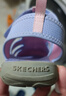Skechers斯凱奇涼鞋男女童鏤空撞色包頭鞋夏季大童沙灘鞋407030L/303353L 女童/紫色/粉紅色/LVLP 33.5 曬單實(shí)拍圖