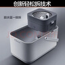 大衛(wèi)旋轉(zhuǎn)拖把40cm桿伸縮99-127cm 4頭加厚拖布 D7一鍵拆卸換頭 曬單實(shí)拍圖