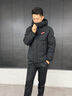 鴨鴨時空道宇系列短款三防羽絨服男女同款2025冬季新款泡芙加厚外套 月光白色 M (建議110-130斤) 曬單實拍圖