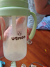 UBMOM吸管杯嬰兒寶寶學(xué)飲杯兒童喝水杯直飲杯牛奶杯吸管奶瓶6個(gè)月以上 牛油果色-專利防噴 280ml 曬單實(shí)拍圖
