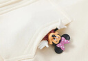 Disney baby迪士尼女童外套兒童上衣中小童裝秋季開(kāi)衫連帽衣服 米白 110 曬單實(shí)拍圖