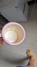 迪士尼正版兒童卡通防摔高顏值水杯正版咖啡杯牛奶杯家用陶瓷杯 草莓熊茗月杯 曬單實(shí)拍圖