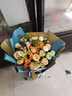 艾斯維娜鮮花速遞向日葵混搭花束生日禮物全國(guó)同城配送 向日葵香檳韓式花束 曬單實(shí)拍圖