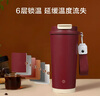 京東京造 保溫杯 雙飲口咖啡杯【陶瓷內(nèi)膽-316不銹鋼】 紅色500ml 曬單實拍圖
