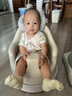 愛(ài)貝多多功能嬰幼兒學(xué)坐椅家用吃飯餐椅寶寶護脊學(xué)坐座椅兒童溜溜車(chē)推車(chē) 藍牙旗艦款【米】贈大禮包帶輪子 曬單實(shí)拍圖