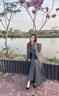 啄木鳥方扣單鞋女低跟2025年新款法式職業(yè)扣優(yōu)雅淺口方頭平底粗跟工作鞋 大象灰 37 曬單實(shí)拍圖