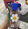 Glasslock&wigglewiggle聯(lián)名款卡通印花玻璃水杯家用手提新款杯子小熊380ml 曬單實(shí)拍圖