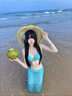 恬飾比基尼女泳衣女士泡溫泉遮肉肚子游泳衣沙灘防曬外搭海邊分體性感 比基尼女【藍(lán)色三件套】 均碼 【建議80-115斤】 曬單實(shí)拍圖
