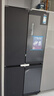 美的（Midea）485/483十字對(duì)開門四門雙開家用電冰箱 超薄零嵌入式大冰箱風(fēng)冷無霜底部散熱 冷藏冷凍雙凈味 【全嵌入式冰箱】BCD-485WSPZM(E) 曬單實(shí)拍圖