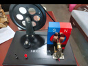 教學(xué)手搖發(fā)電機(jī)模型 初中高中物理電學(xué)實驗 法拉第發(fā)電實驗交流直流演示教具 手搖交直流發(fā)電機(jī)（小號） 曬單實拍圖