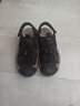 駱駝牌 戶(hù)外休閑涼鞋透氣男士皮涼鞋包頭沙灘鞋 P13M309002 黑色 39 曬單實(shí)拍圖