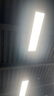 燈靈 全光譜護(hù)眼辦公室吊燈led長條燈商場寫字樓超市燈吊線平板燈具 黑框直角120*30cm-72W白光高亮款 曬單實拍圖