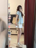 妃?，幮蓍e褲女裝夏季2025新款時尚法式小清新甜美風夏裝搭配一整套裝褲 上衣+短褲 M 曬單實拍圖