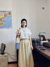 CinvaiKrose官網(wǎng)包包女包2025新款帆布包大容量單肩水桶包生日七夕情人節(jié)禮物 米白【節(jié)日送禮可代寫心意賀卡】 曬單實(shí)拍圖