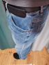 JEEP SPIRIT吉普牛仔褲男秋季韓版褲子男士直筒微彈休閑褲 磨白藍 30 曬單實(shí)拍圖